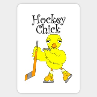 Hockey Chick Text Sticker